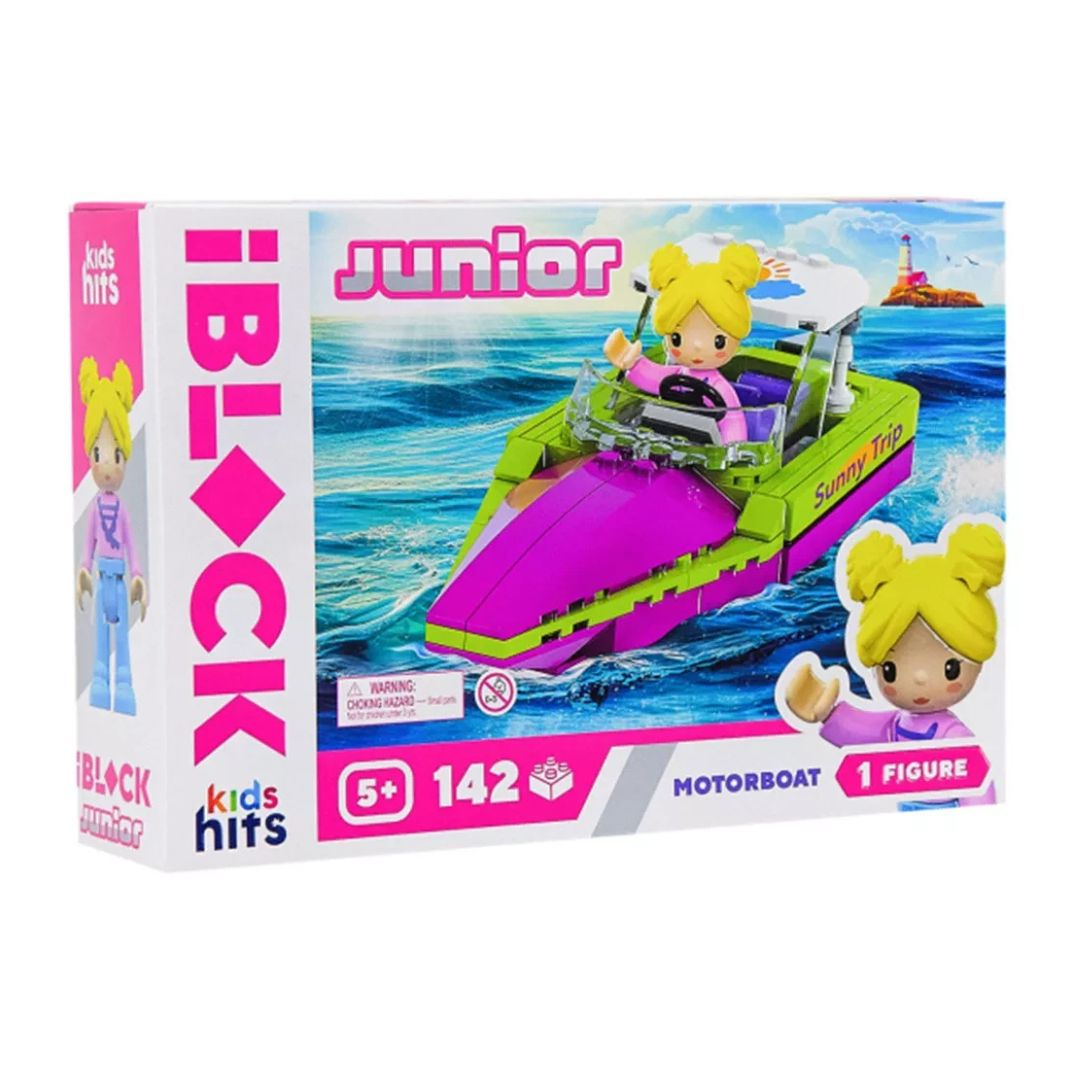 Конструктор Kids hits. Motorboat. 142 дет. Iblock 012-4