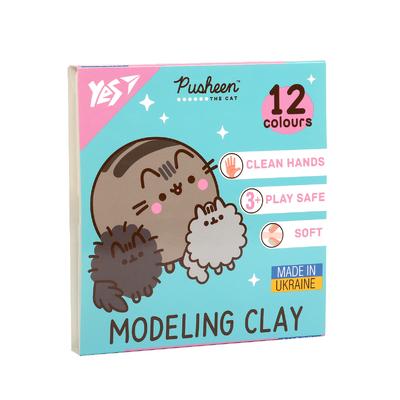 Пластилін дитячий 240гр 12 кол. Pusheen YES 540669