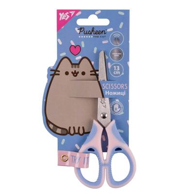 Ножиці дитячі 130мм. з гумовими вставками Pusheen. YES 480460