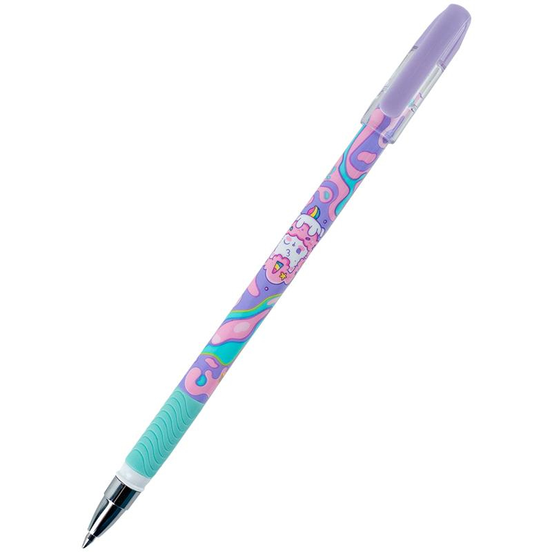 Ручка гелева Kite Rainbow Catcorn синя, пиши-стирай. 24-068-2