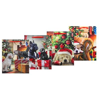 Пакет подарунковий Large 26*12.7*32.4см. Xmas dog.  Malevaro 760219