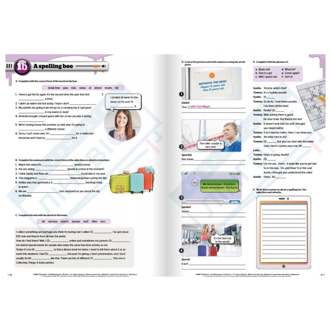 Full Blast Plus 8клас. For Ukraine. Workbook. H.Q. Mitchell. Marileni Malkogianni. 6191 Лінгвіст
