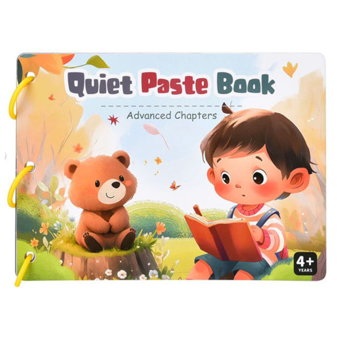 Навчальний альбом Quiet Paste Book навчальна книга наліпки дошкільне навчання Картон в п/є МП HT 030