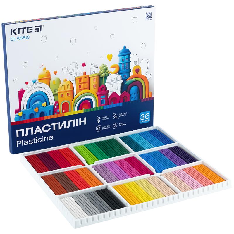 Пластилін дитячий 36кол. 720гр. Kite 078