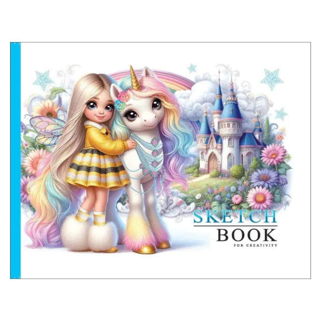 Скетчбук А5 24 аркуша. Unicorn. Фреш 24386