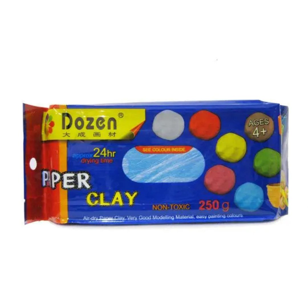 Глина самозастигаюча для моделювання 250гр. блакитна Dozen 6087