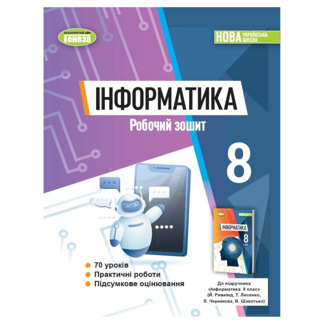 Інформатика 8кл. Робочий зошит. Ривкінд Й.Я. НУШ. Генеза 0770