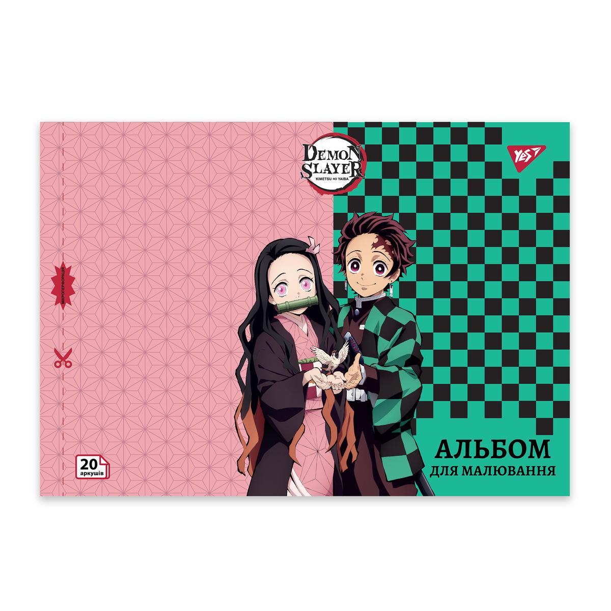 Альбом для малювання А4 20арк. Demon Slayer. YES 130586