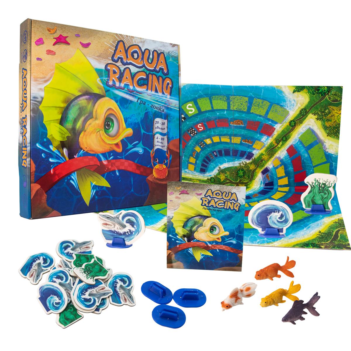 Настільна гра. Aqua racing. Стратег 30416