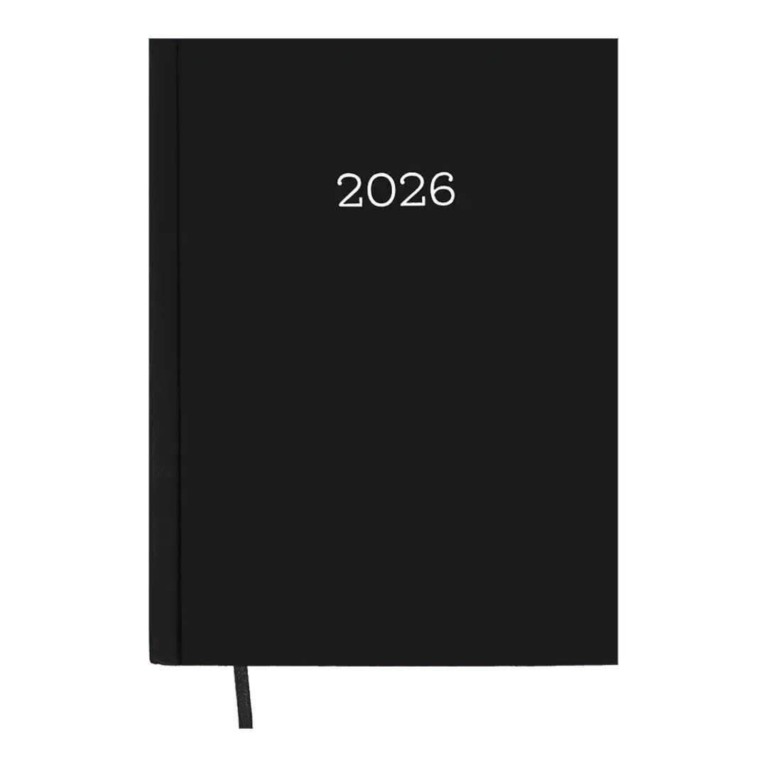 Блокнот діловий А5 датований MONOCHROME 2026. чорний. ВUROMAX 2160-01
