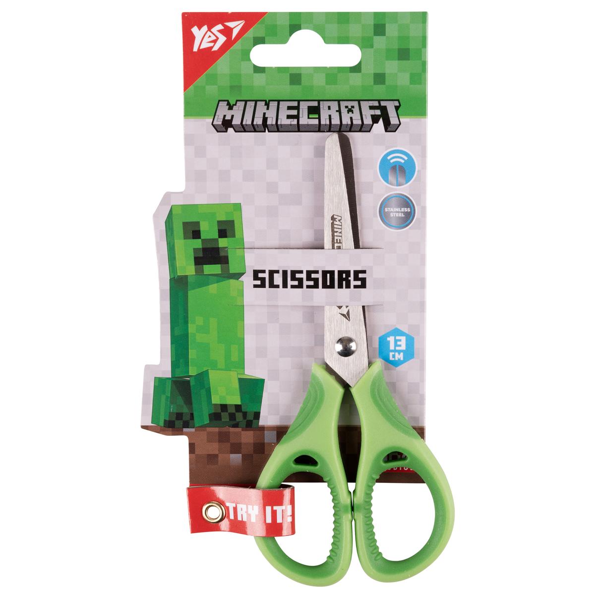 Ножиці дитячі Minecraft 130мм. з гумовими вставками. YES 480430