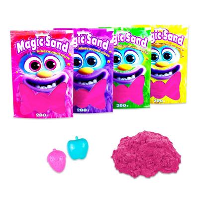 Кінетичний пісок 200г. Magic sand. рожевий. Стратег 39401-8