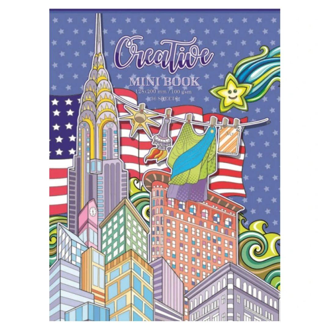 Розмальовка антистрес 20х12,8см. Creative mini book. Фреш 3690-17227