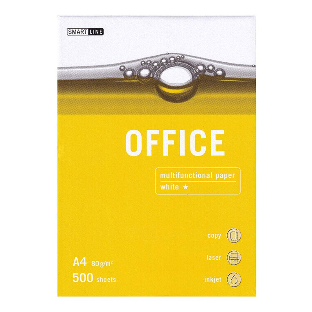 Папір офісний А4 SMART LINE Euro UNIVERSAL 500л 80г/м2 класс C+. Словаччина 80