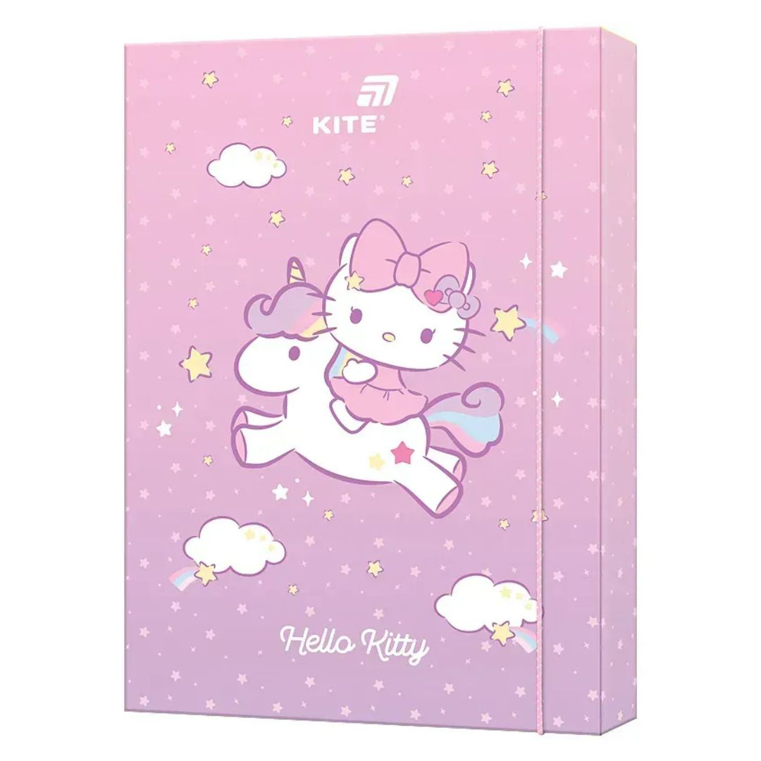 Папка для праці А4 на гумках. Hello Kitty. Kite 25-213-1