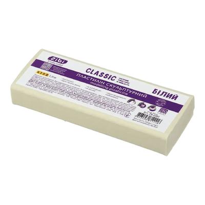 Пластилін скульптурний 250 гр. білий. Zibi 6283