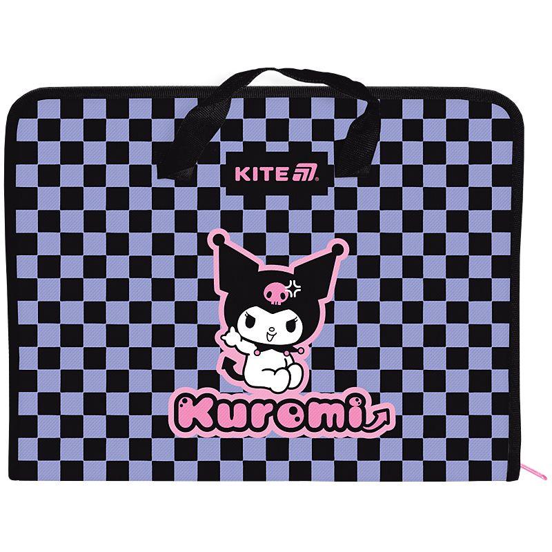 Папка-портфель на блискавці 1 відділення. Kuromi. Kite 25-202-2