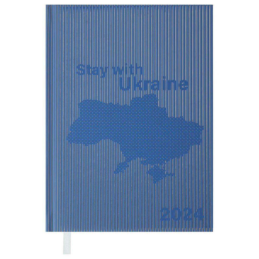 Уцінка 20224. Блокнот діловий А5 336л. лінія датований Україна синій. ВМ. 2166-14