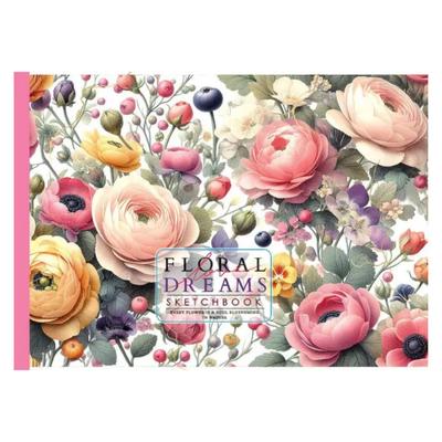 Скетчбук А5 24 аркуша. Floral dreams. Фреш 24380
