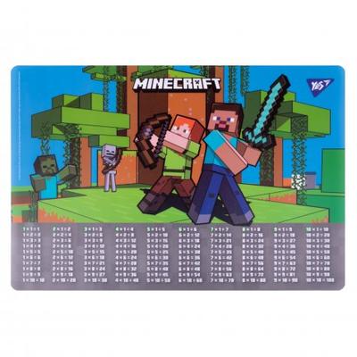 Килимок- підложка для дитячої творчості. Minecraft. 43*29см табличка множення 492063