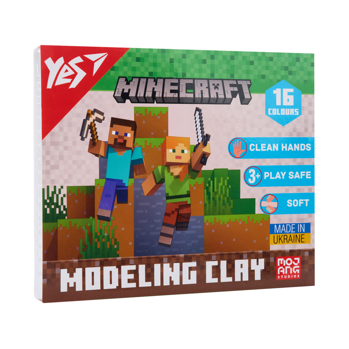 Пластилін дитячий 16кол. 320гр. Minecraft. YES 540674