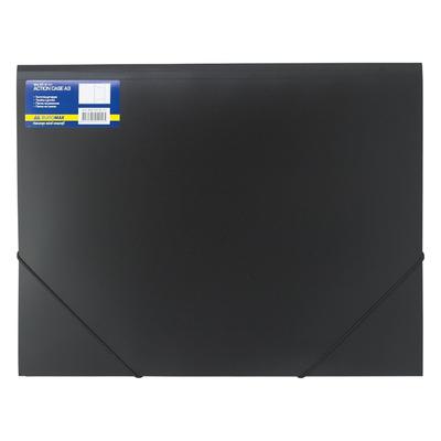 Папка пластикова А3 на гумках. чорна. Professional. Buromax 3918-01