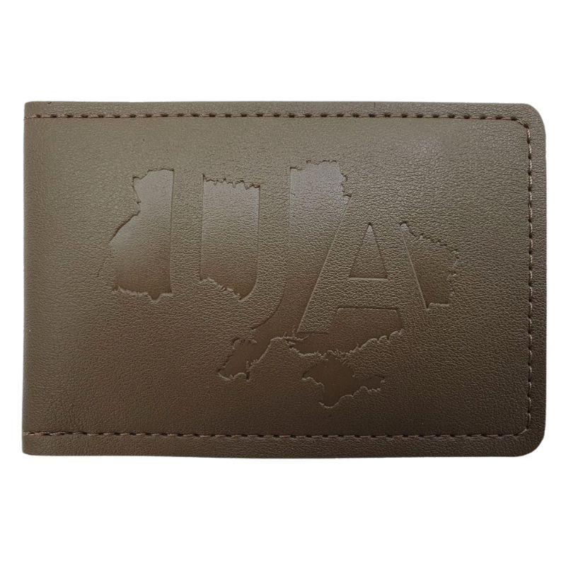 Обкладинка на Id, екошкіра койот UA на мапі тиснення 9080