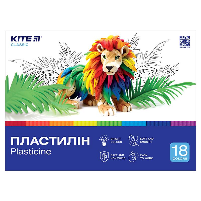 Пластилін дитячий 18кол. Kite к-085
