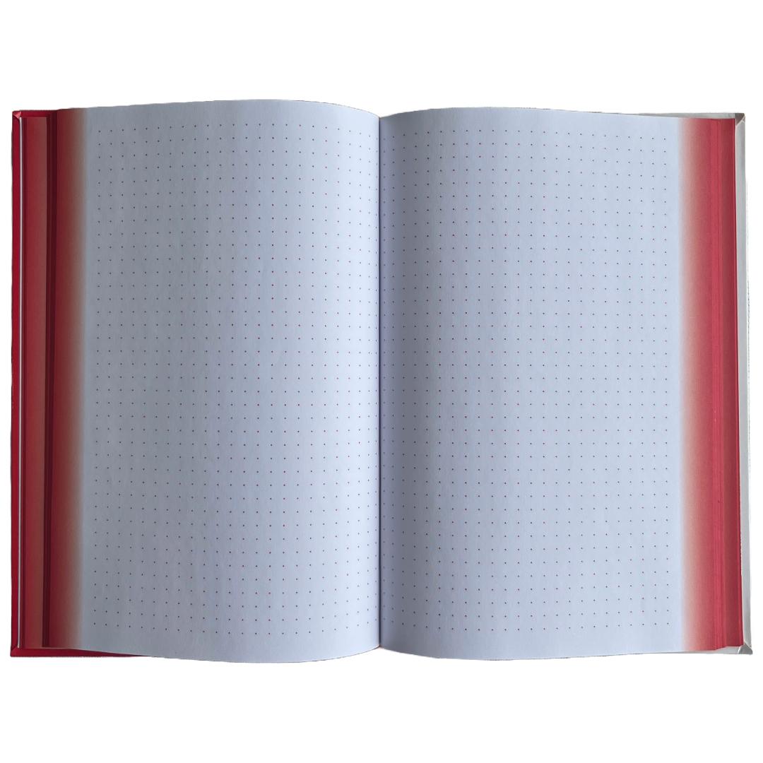 Скетчбук-блокнот А5. 128арк. кольорова крапка Two in one Doodle Note Red. TM Profiplan. 2019