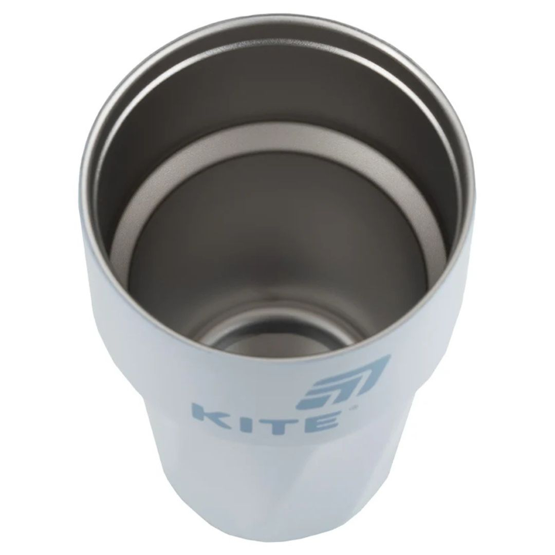 Термос з кружкою 450 мл. сіро-блакитна. Kite 25-1220-2