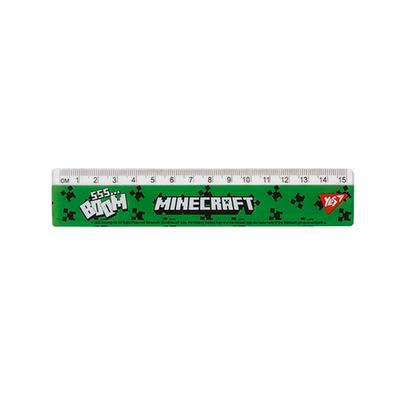 Лінійка 15см пластикова Minecraft Boom. Yes 370680
