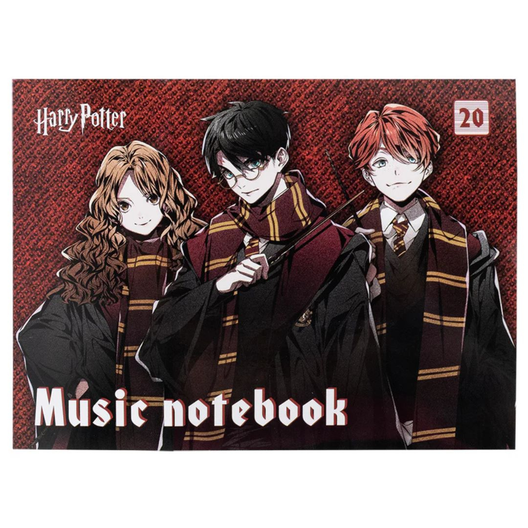Нотний зошит А5. 20 аркушів. Harry Potter. Kite. 25-405