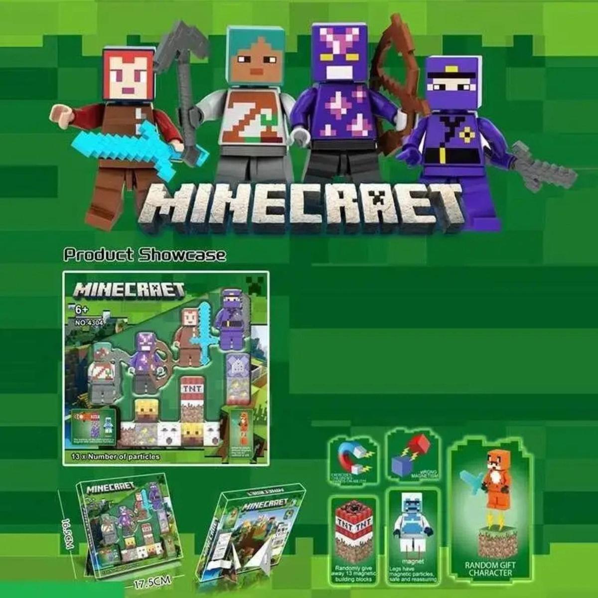 Конструктор магнітний 17дет. Minecraft. MT 4304-1