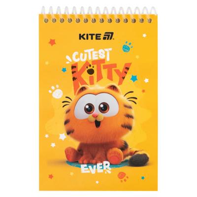 Скетчбук А6 48 аркушів. на пружині. Garfield. Kite 25-196