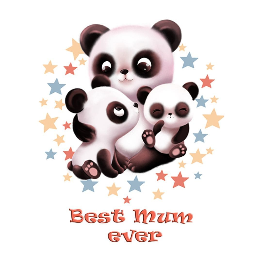 Діамантова мозаїка 21х25см. Best mum ever панди. Гулівер 177221