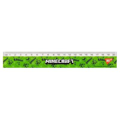 Лінійка пластикова 20см. Minecraft. YES 370666