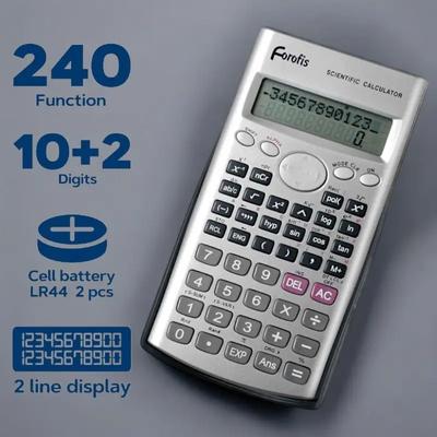 Калькулятор Forofis 10+2 розрядів 240 функцій ІНЖЕНЕРНИЙ 91594