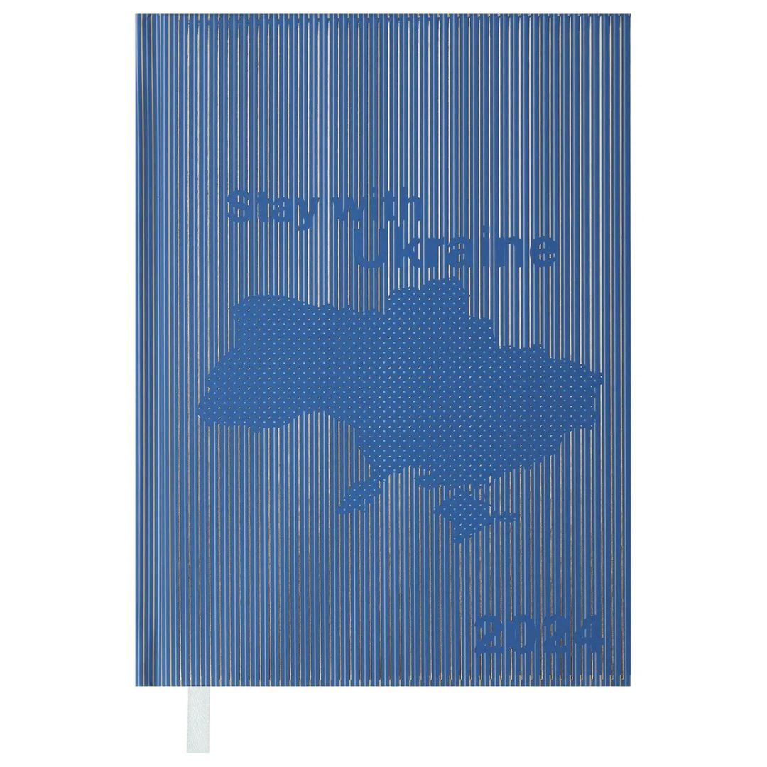 Уцінка 20224. Блокнот діловий А5 336л. лінія датований Україна синій. ВМ. 2166-14