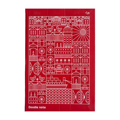 Скетчбук-блокнот А5. 128арк. кольорова крапка Two in one Doodle Note Red. TM Profiplan. 2019