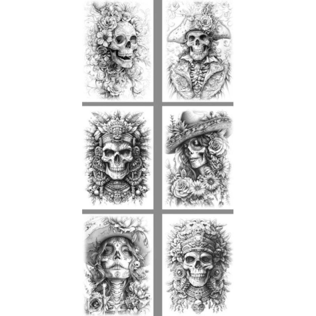 Розмальовка Skull and bones Череп 8 арк. Фреш 24171