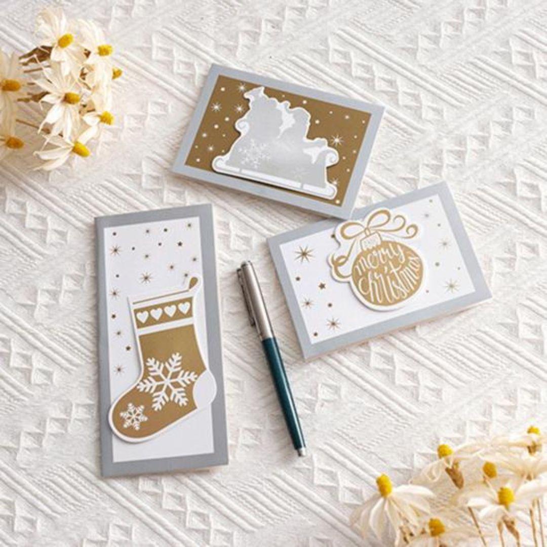Листівки новорічні 3d Money Holder Cards ЗРК. 3шт в наборі  P83 0728