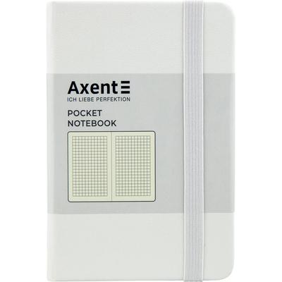 Блокнот А6. 96 аркушів, клітинка, PARTNER. Білий. AXENT. 8301-21