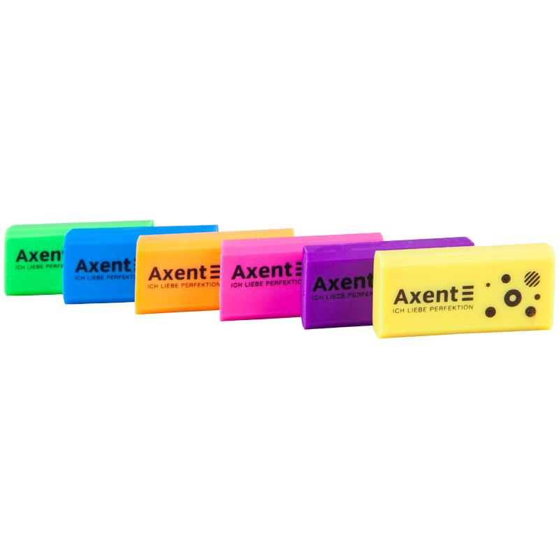 Гумка м'яка, Neon Асорті Axent. 1197