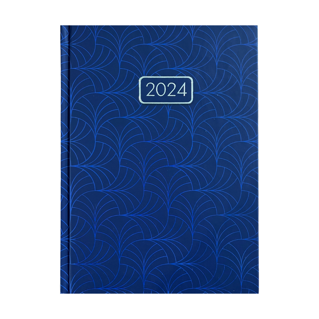 Уцінка 2024. Блокнот А5 336л. линия, датированный. VELVET синий. ВМ. 2163-02