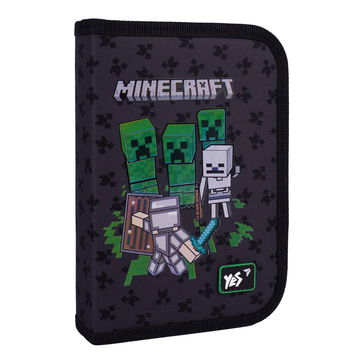 Пенал-книжка одинарний з клапаном Minecraft Team. Yes 533622