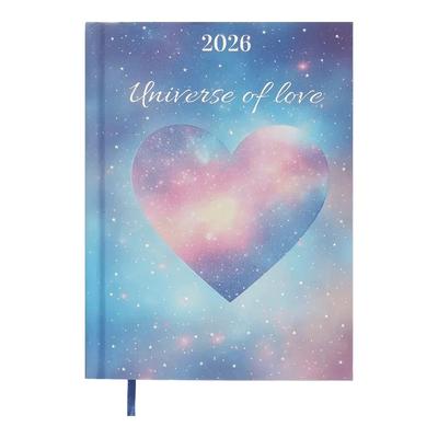 Блокнот діловий А5 датований ROMANTIC 2026. бірюзовий. ВUROMAX 2170-06