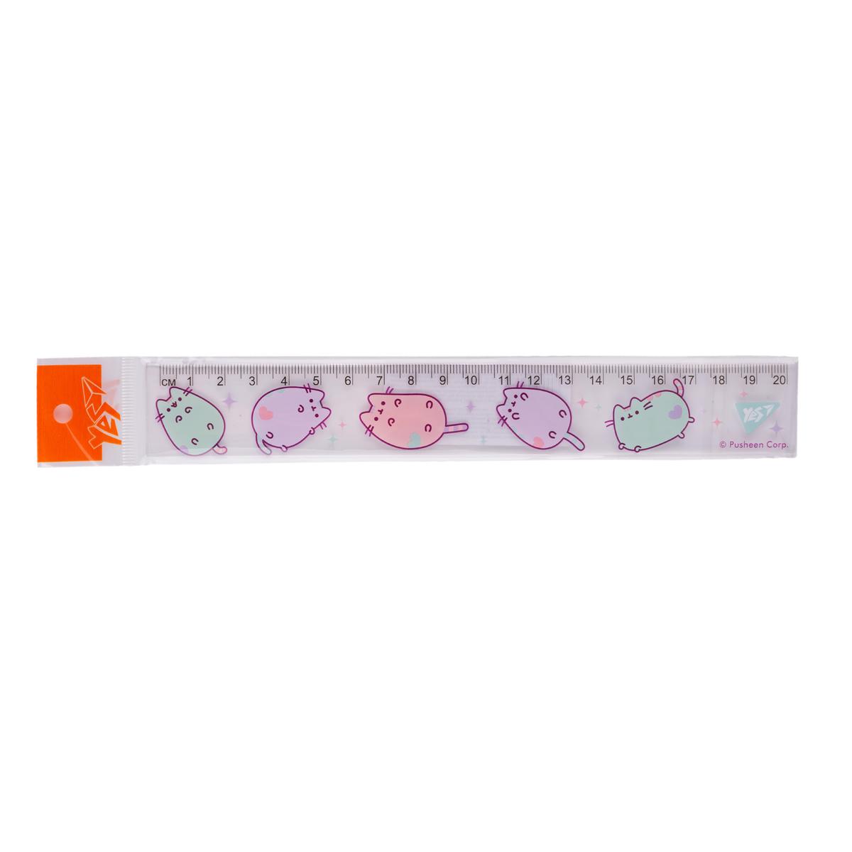 Лінійка 20 см. Pusheen. Yes 370622