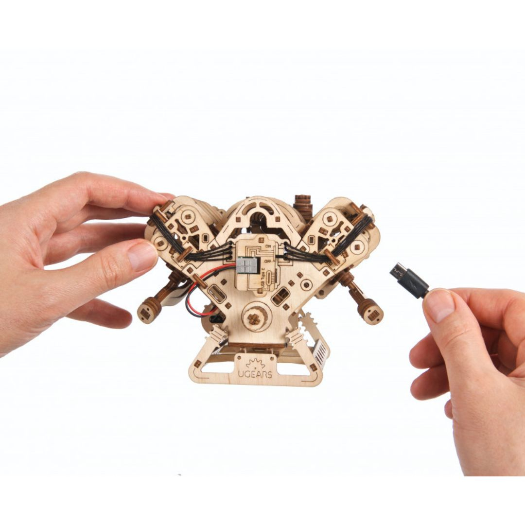 Пазли 3Д Модель Двигун V8 ТМ Ugears 70264