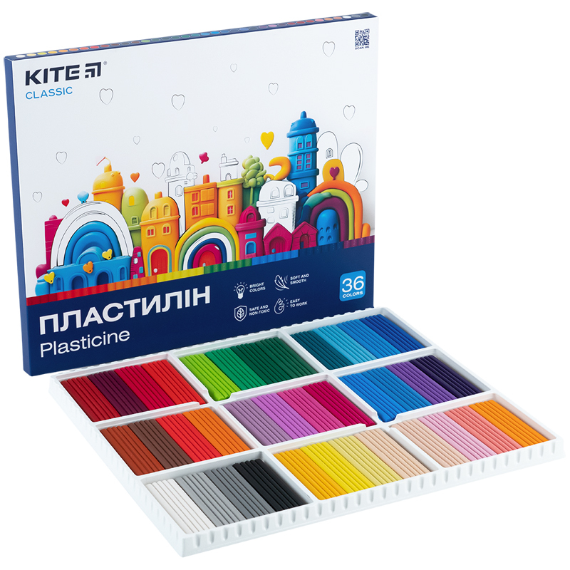 Пластилін дитячий 36кол. 720гр. Kite 078