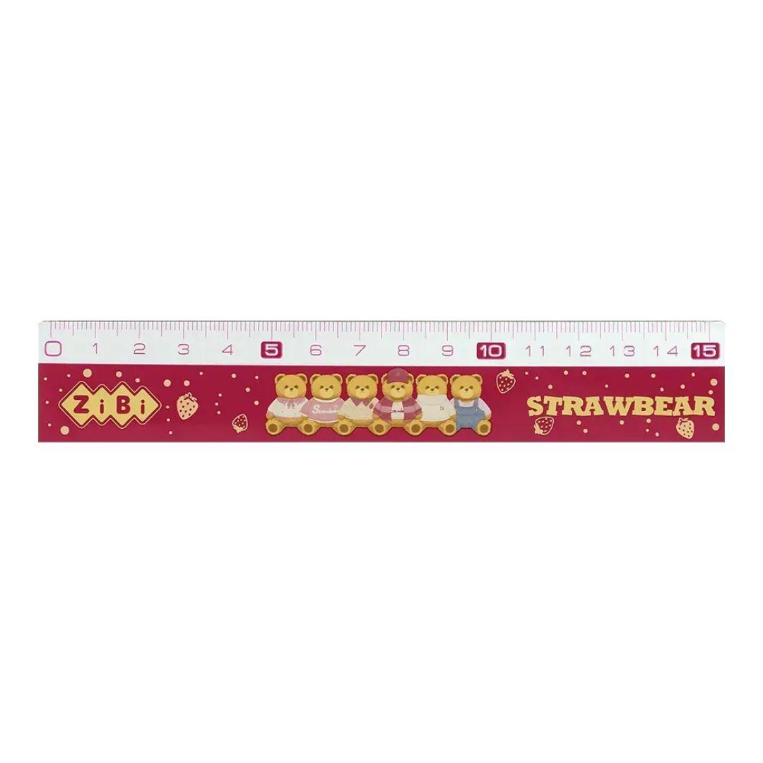 Лінійка пластикова 15см. Bear toy. фіолетова. Zibi 5616